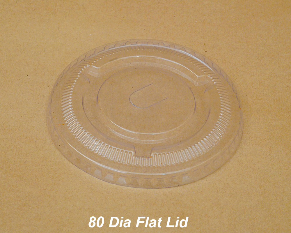 Cup and glass flat lid