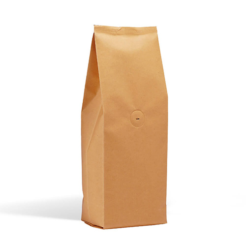 Brown side gusset bags with valve